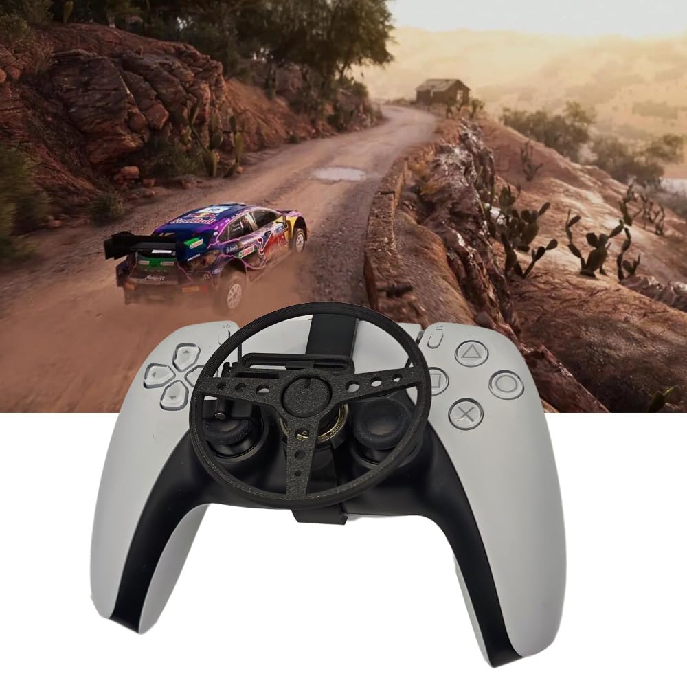 Mini volant de contrôleur pour PS5/PS5 slim,Manette de jeu Jeux Simulateur de volant de course Accessoires de remplacement auxiliaires du contrôleur