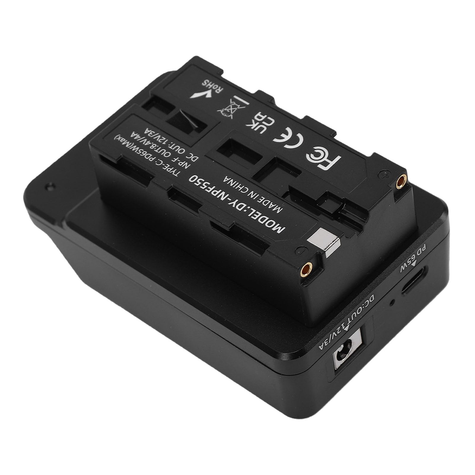 Generic Convertidor de Batería Simulada de Doble Cara, Adaptador de Batería de Herramienta de 65W con Múltiples Protecciones Inteligentes