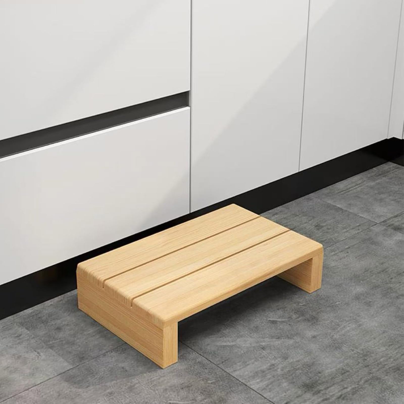 Wujgbnhg Wooden step stool,Sturdy Wooden Stool Non,Solid Wood,Platform Step Safety Step,12/15 cm Height,Indoor/outdoor use,For Bathroom,Bedroom,Doorway,High Load Capacity【40 * 30 * 11cm】