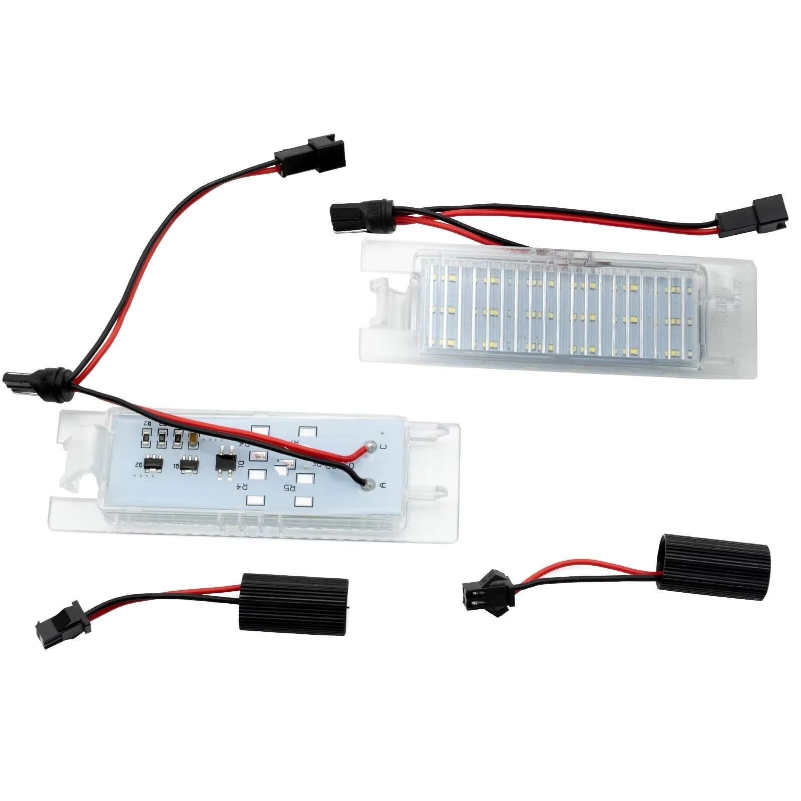 Luz de matrícula trasera para Vauxhall, Opel, Astra HJ, Corsa CD, Insignia, Meriva (2 unidades)