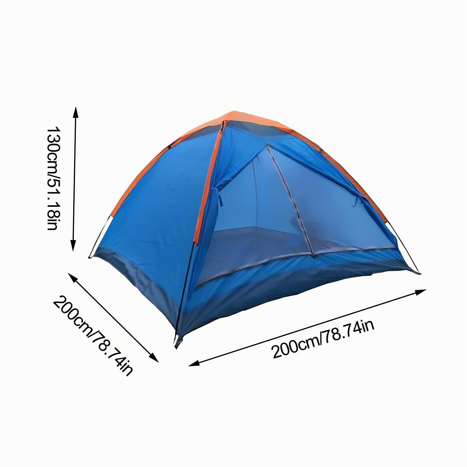 Tenda da campeggio per 3-4 persone, impermeabile, monoporta, per famiglia, adatto per campeggio ed escursionismo
