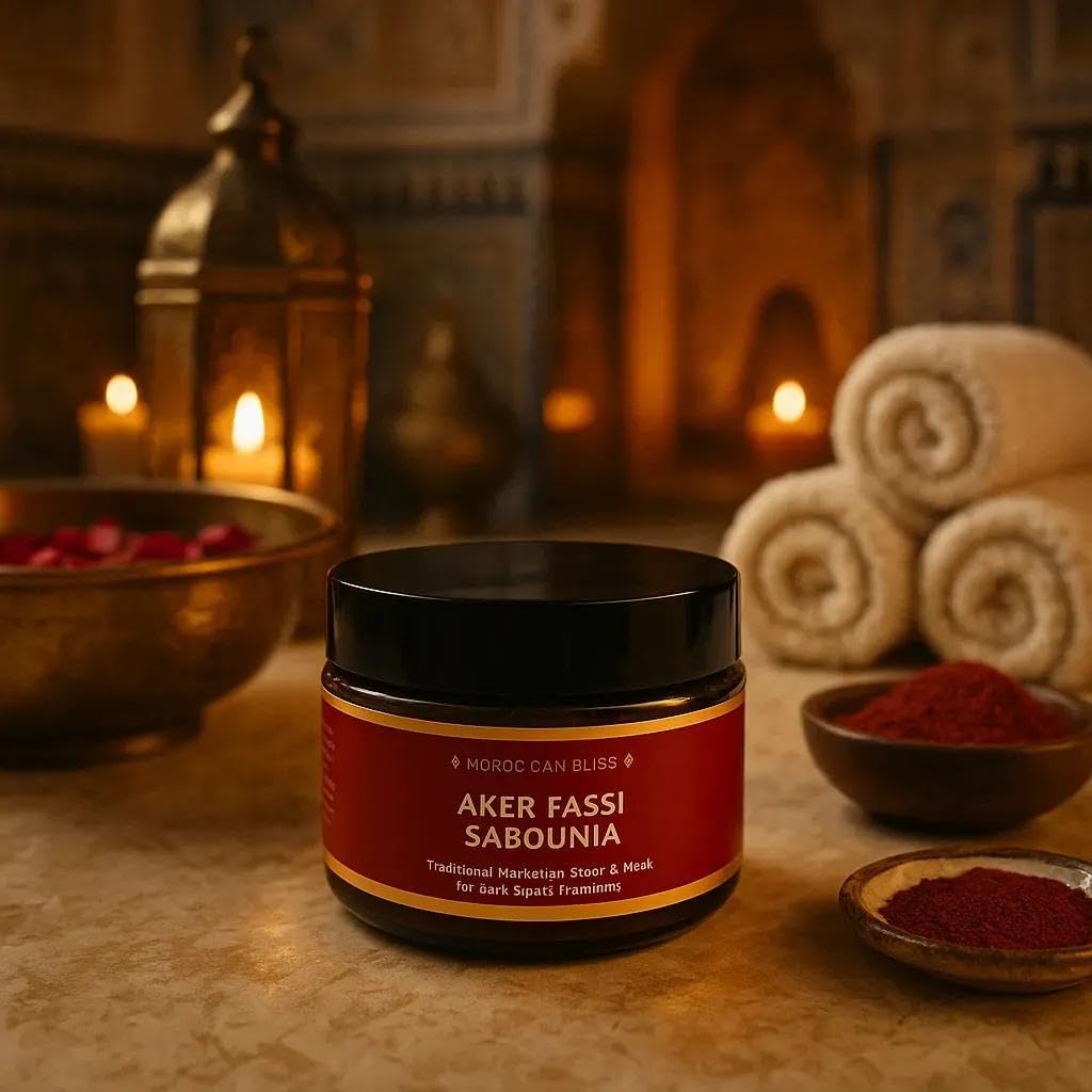 MS MAGIC SECRET Moroccan Black Soap with Aker Fassi | Aker Fassi Sabounia – 100% Natural Moroccan Red Poppy & Pomegranate Soap | Brightening, Anti-Aging, Hydrating Face & Body Care (100grams)-image-38