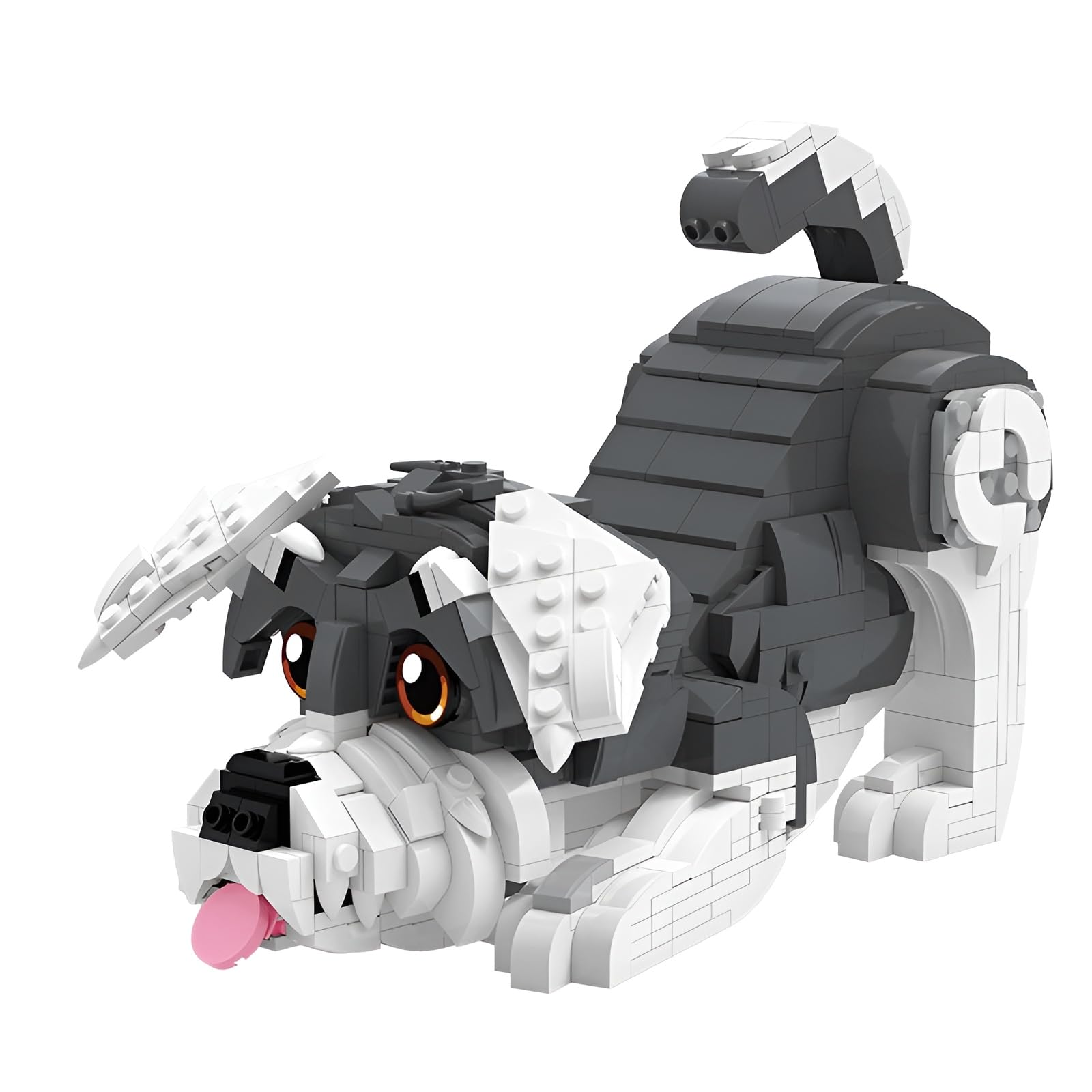 Schnauzer Building Set, 757Pieces Dog Pet Mini Micro Building Bricks Kit with Hidden Storage Box, Animals Model Toy, Home Office Desk Decor, Gift for Adults Dog & Animal Lovers