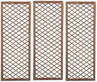 Selections Pack of 3 Willow Trellis Framed Panel (120 x 45 Centimeter)