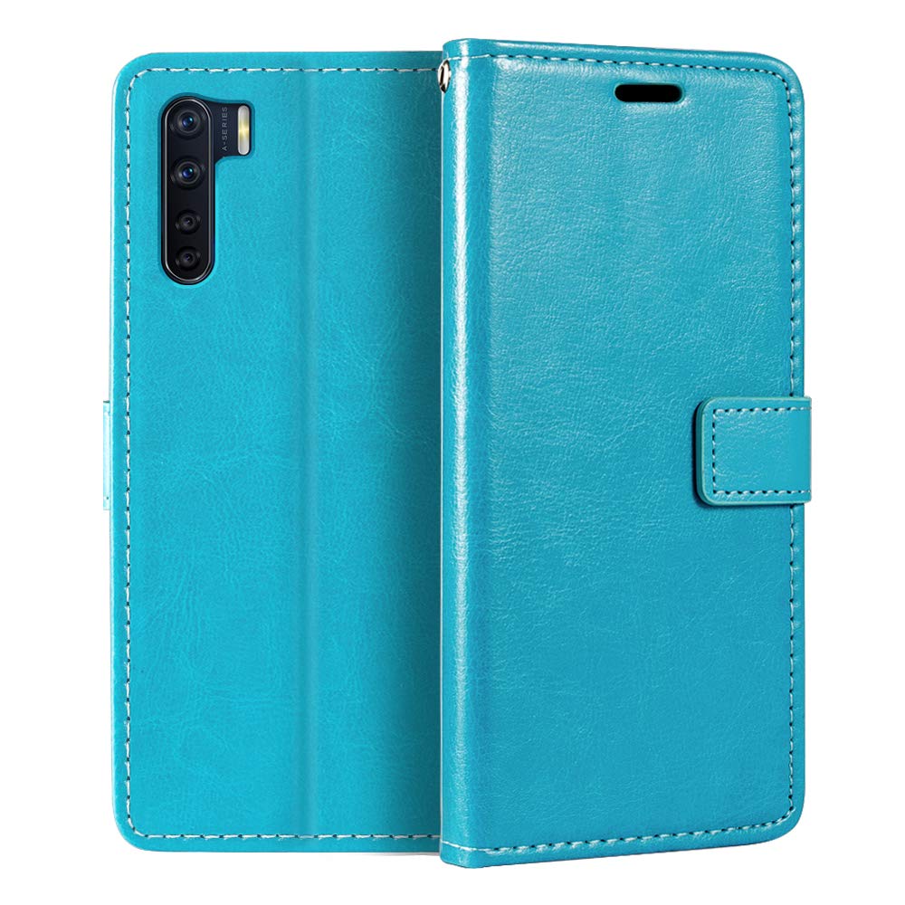 Rosso Element Oppo A91/F15 Hoesje Book Cover Wallet Case Zwart