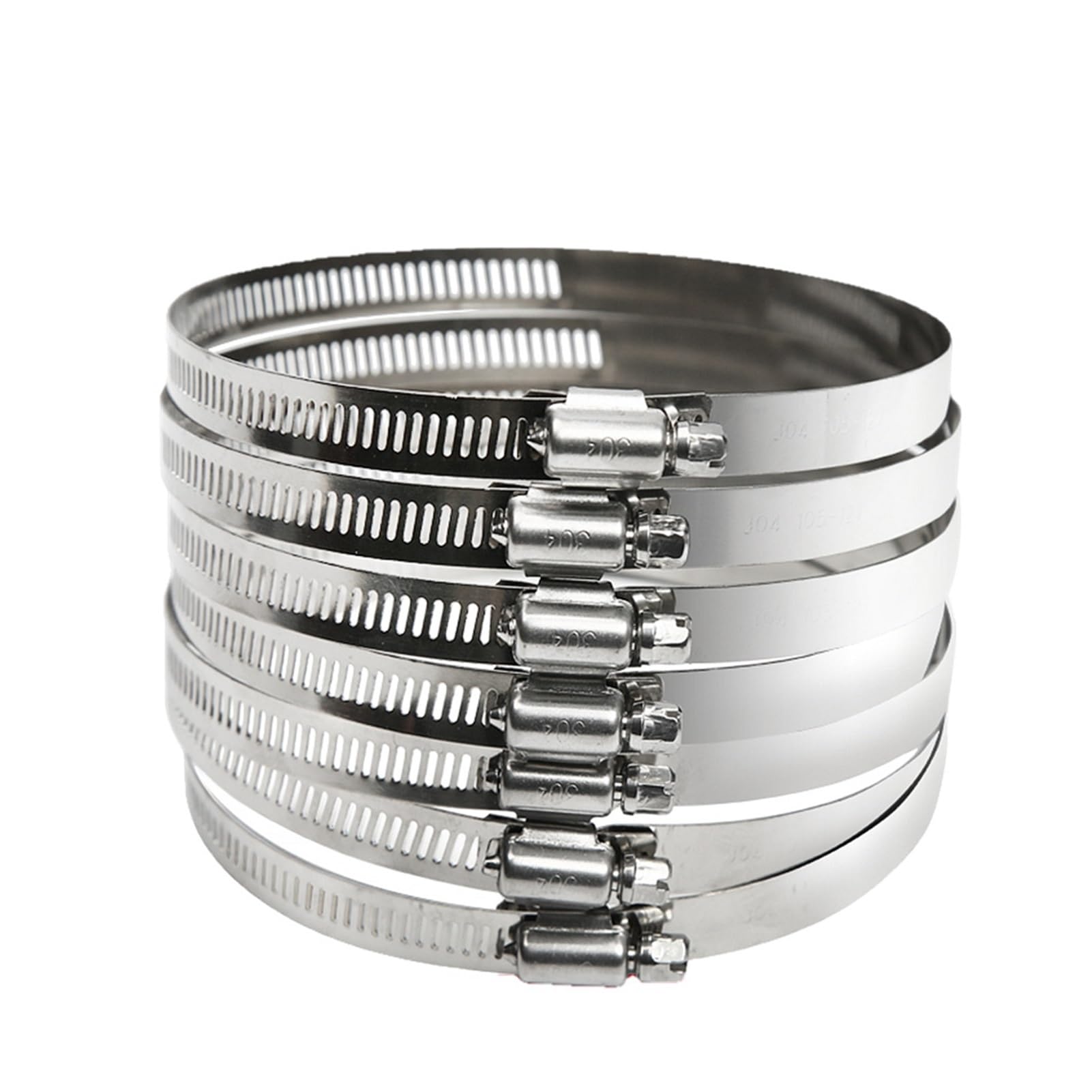 Abrazadera De Acero Inox Fontanería Fijación | Ajustable, hermético, inox, de tubería, paquete múltiple(400-500mm)