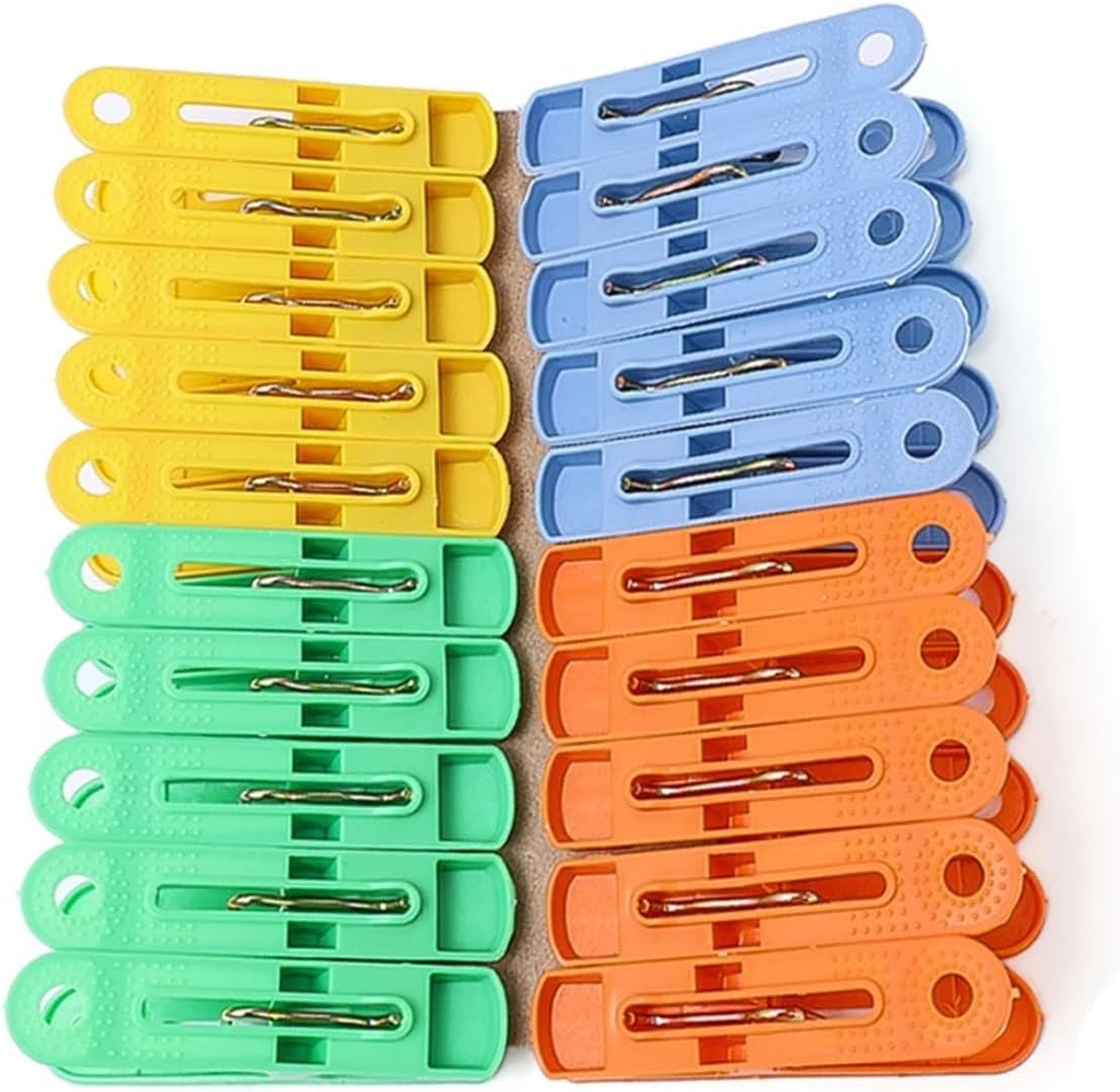 Towel Clip 160Pc Clothes Photo Hanging Clip Plastic Clothespins Pegs Pin Laundry Household Clothespins Socks Underwear Drying Rack Holder for Fixing and Clamping All Kinds of Objects, Wide