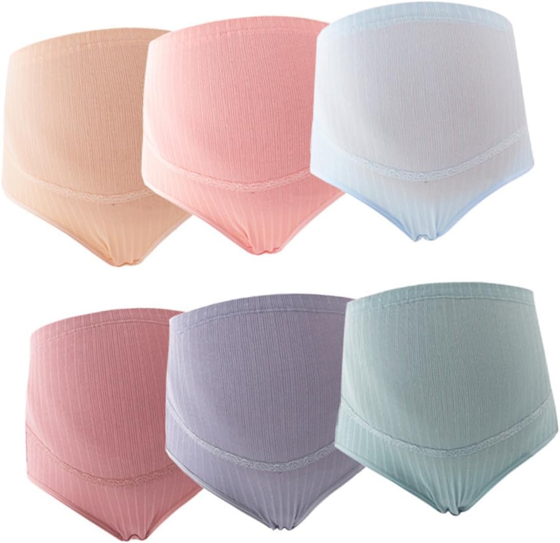 Pregnancy Maternity Underwear 3pcs Cotton High Waist Seamless Panties Random Color