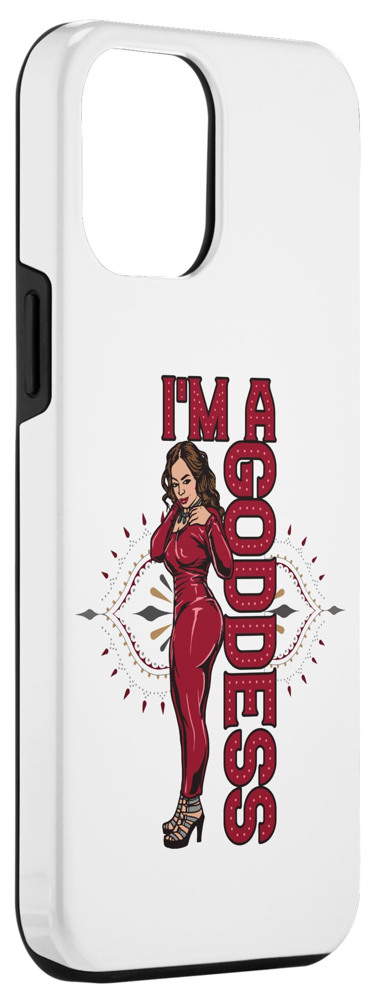 iPhone 14 Pro Max I'm A Goddess Melanin Black Sista BBW Pretty Queen Woman Fun Case - Image 3