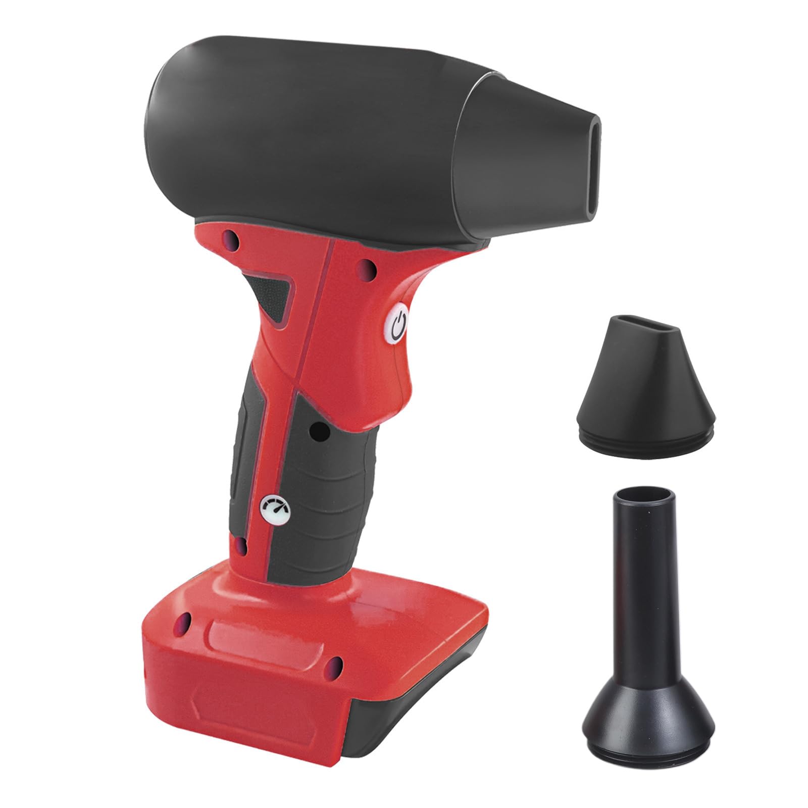 Tsophreniq Red Cordless Small Blower Fan Compatibles With 18-20V Battery 130000Rpm Offering Variable Speeds For Efficient Cleaning Small Blower