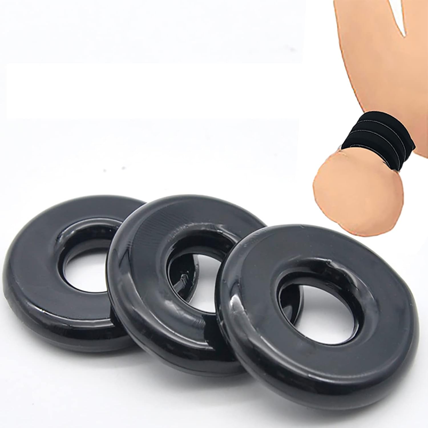 Silicone Penis Ring For Men, Adorime 3 In 1 Ultra Soft - Foto 10