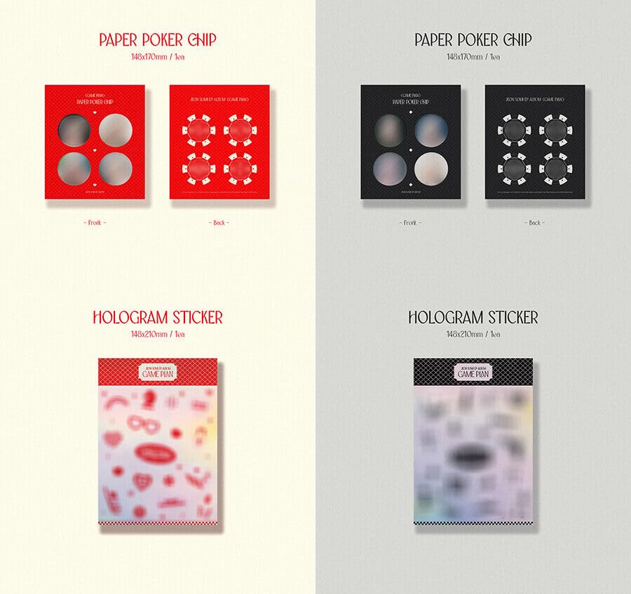 Miniatura 6 de (Libro de fotos Ver.) JEON SOMI GAME PLAN EP Álbum (NEGRO Ver. + Póster plegado de primera prensa) K-POP SELLADO