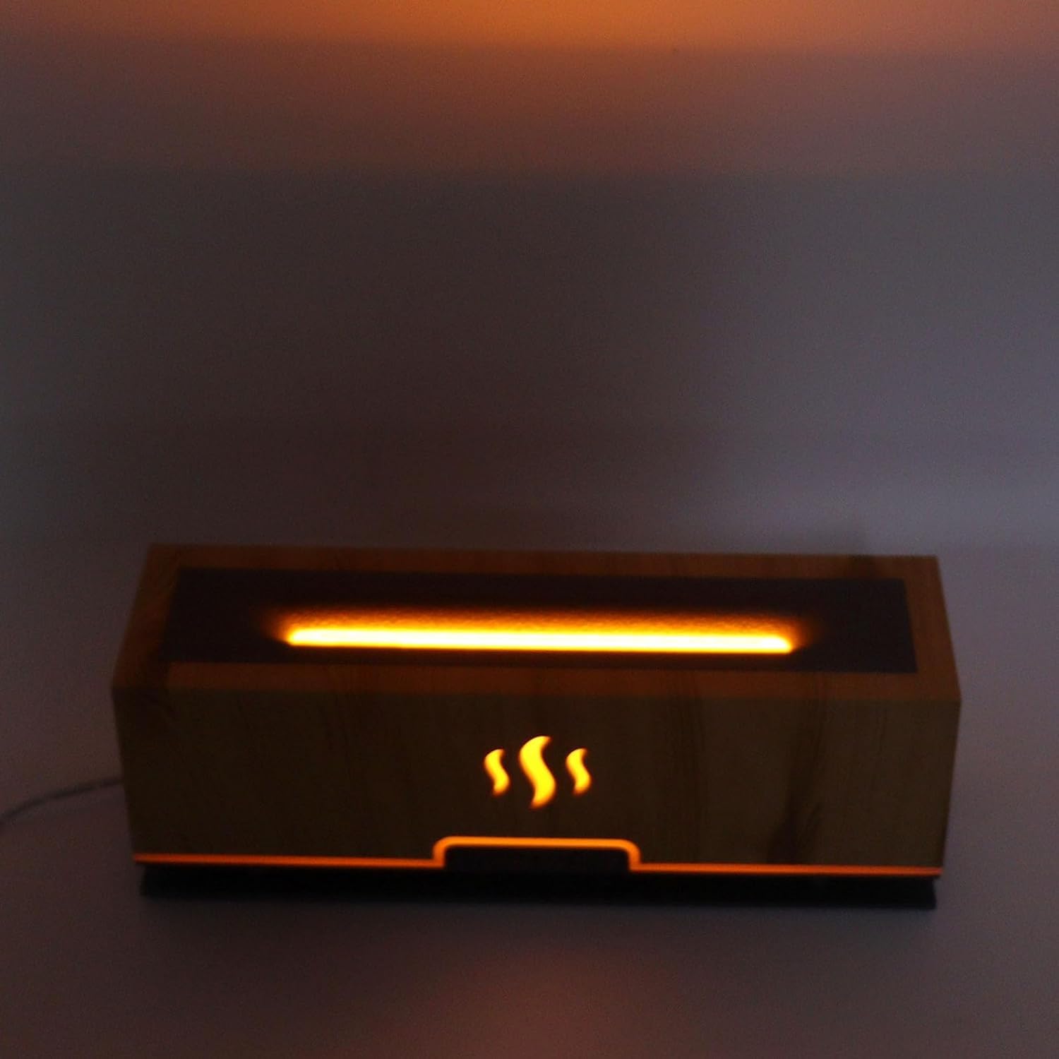 Do użytku domowego Nawilżacz, światło LED 100 240 V Delikatna mgła Domowy dyfuzor zapachowy ABS PP do wystroju wnętrz(Light Wood Grain)