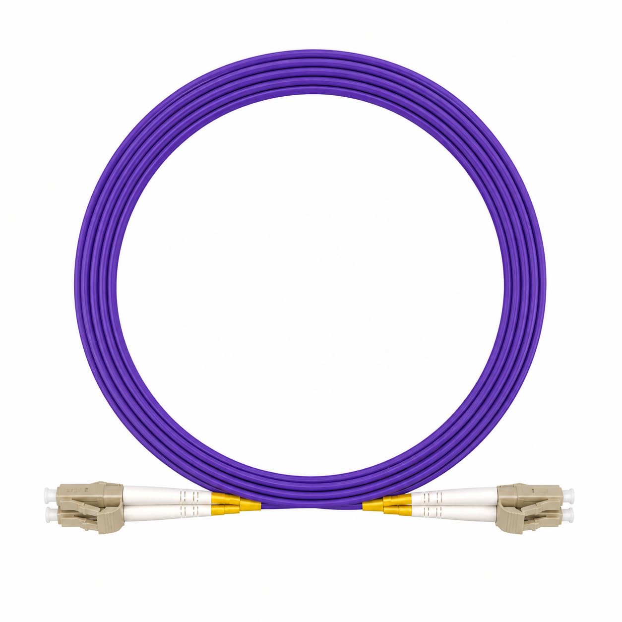 Elfcam® - Cavo Fibra Ottica LC/UPC per LC/UPC OM4 Multimode Duplex 50/125um LSZH (120M)