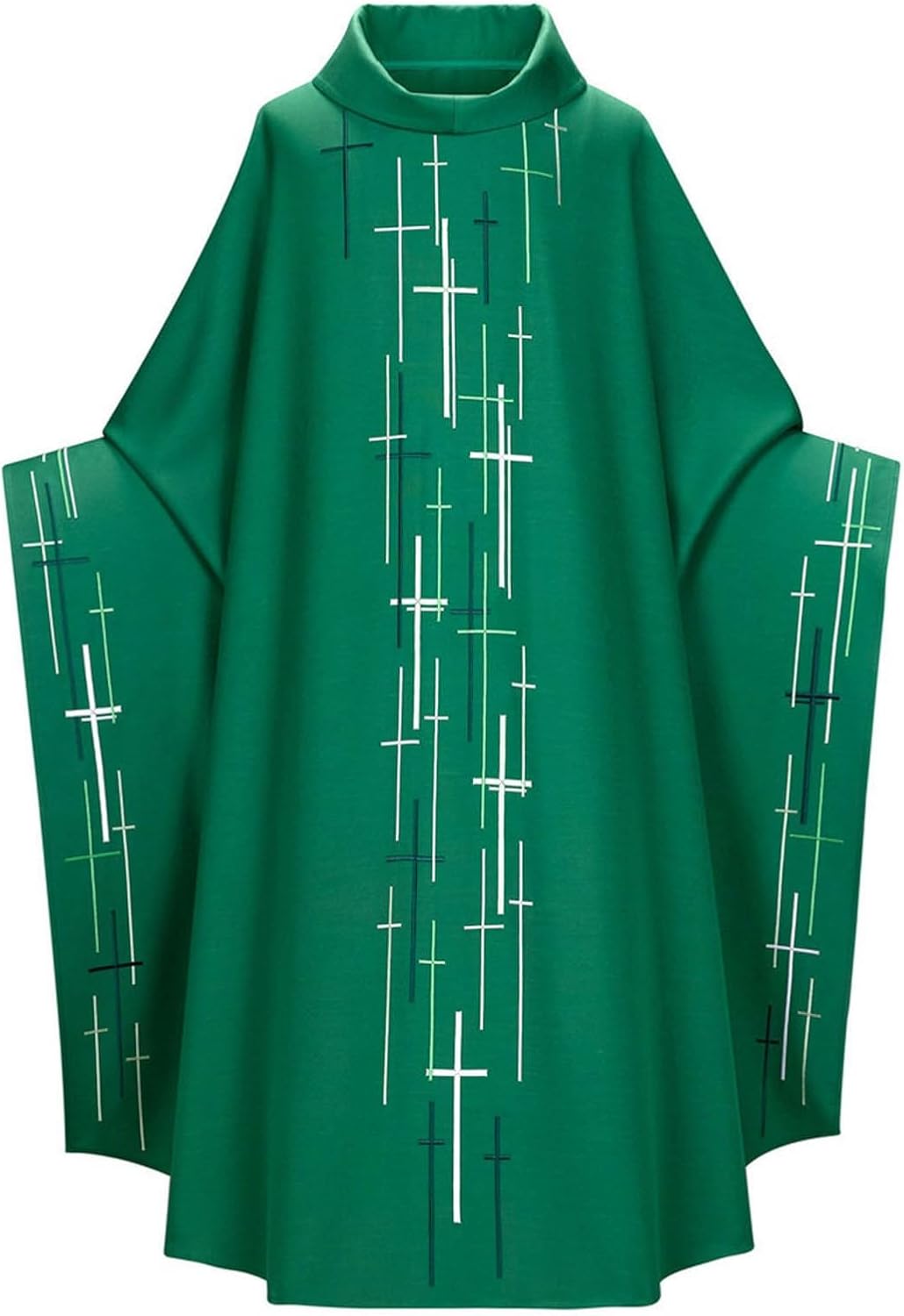 Oplxuo Womens Adult Priest Pastor Celebrant Chasuble Catholic Church Father Mass Vestments Robe Halloween Costume Retro Dress