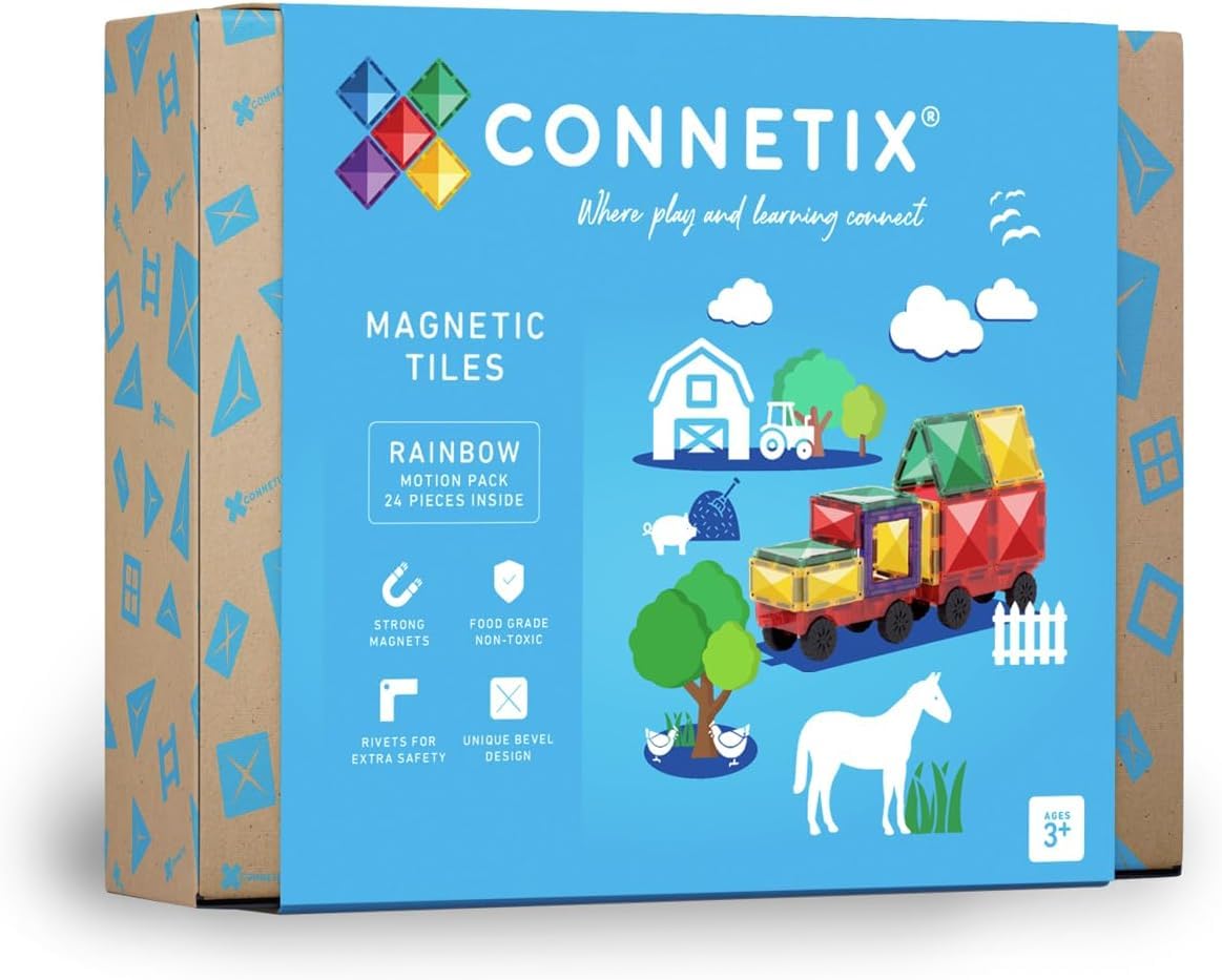 CONNETIX Magnetbausteine Regenbogen Antrag Packen, 24 Stück