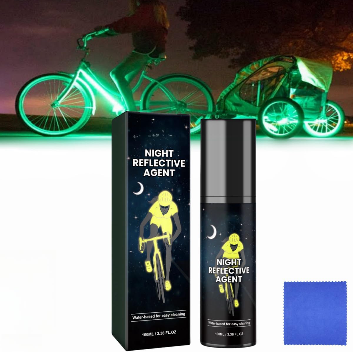 Clear Glow in the Dark Spray Paint 100ml White Night