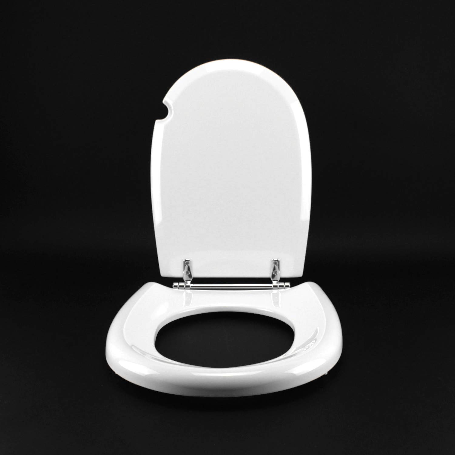 Tapa de inodoro Cesame Aretusa original, color blanco, asiento de inodoro, eje