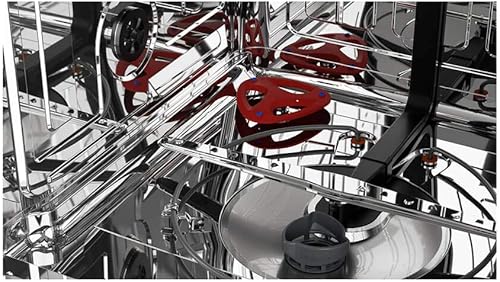 Miniatura 8 de SHARP Lavaplatos deslizables, acabado de acero inoxidable, 24 pulgadas de ancho, sensores de suelo, iluminación interior LED blanca premium, rieles