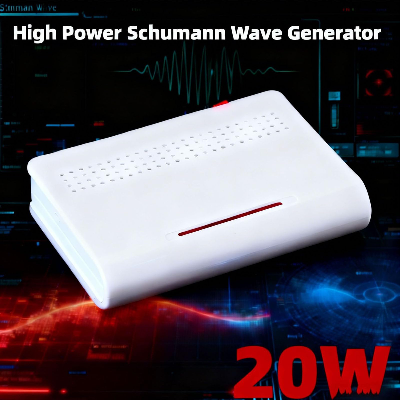 Luocute 7,83-Hz-Resonanzgenerator, 20-W-Ultra-Niederfrequenzgenerator Zur Verbesserung der Klangqualität mit 1000 Spulen Hochdurchlässigem Siliziumstahlstab Zur Verbesserung der (EU-Stecker)