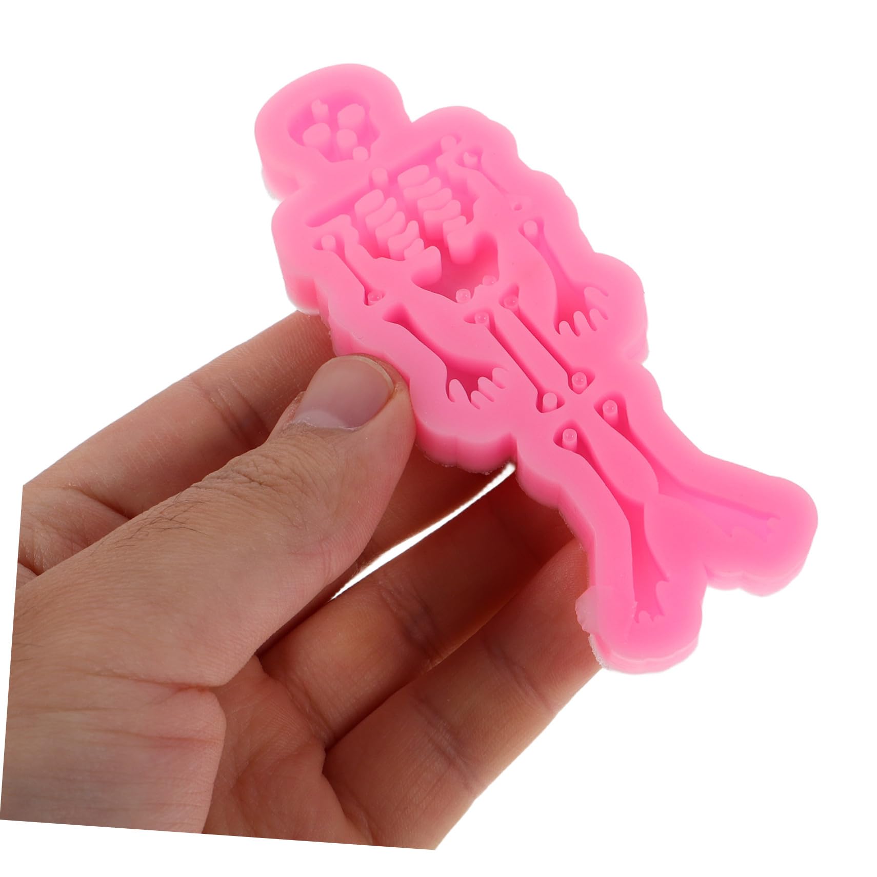 Angoily 3pezzi Stampo in Silicone Per Ossa Per Colata Di Resina Stampo Per Portachiavi Fai Da Te Per Halloween Per Polimerica Per Resina Epossidica