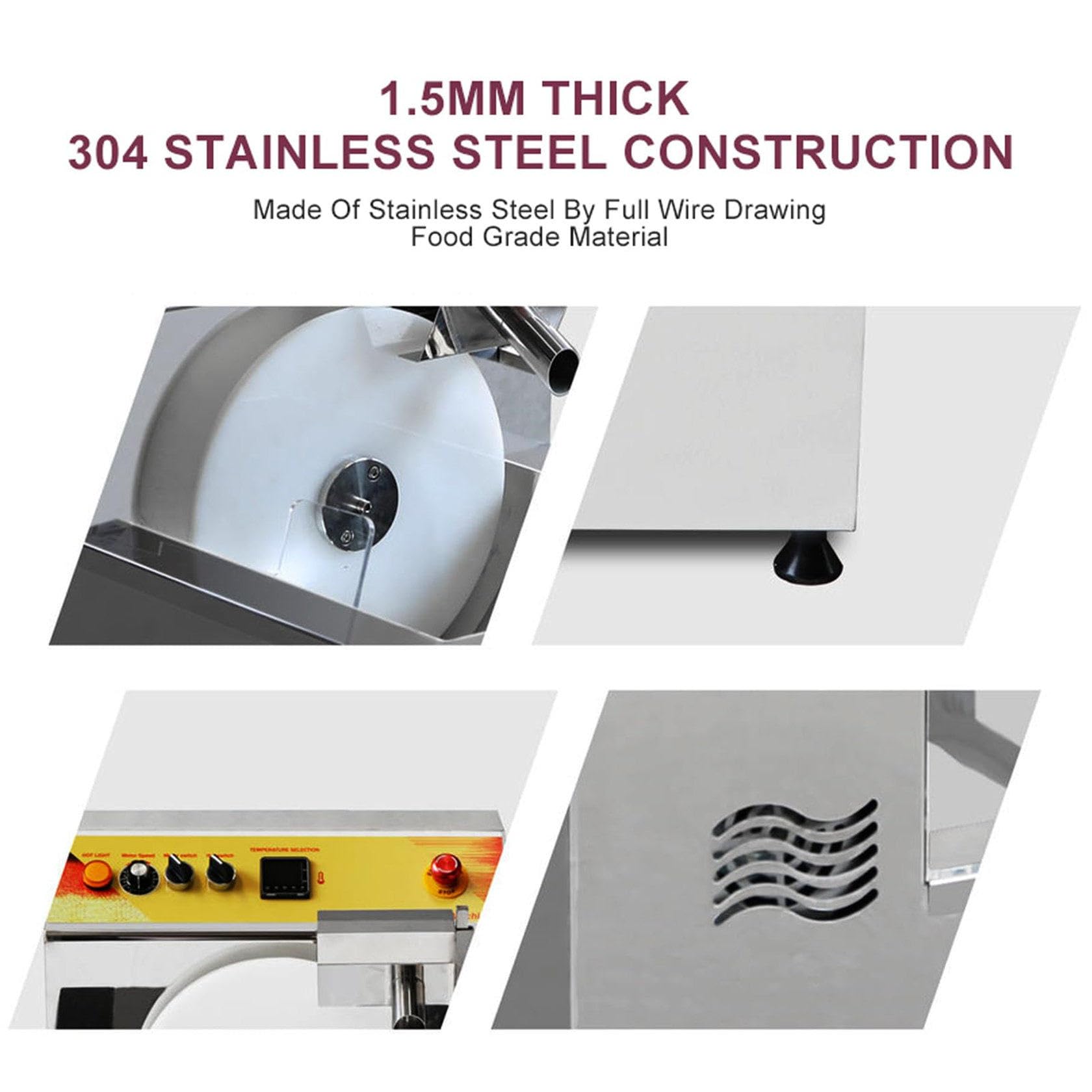 Templadora de Chocolate de 12,4 L, Fundidora de Chocolate Profesional de 600 W, Ideal para la ElaboracióN Profesional de Chocolate y Dulces, para Leche, Café y Queso