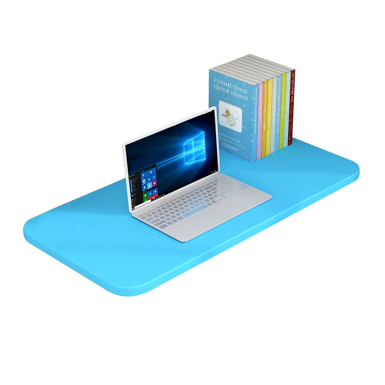 Table peu encombrante suspendue et bureau mural pliable bleu pour studio et espace restreint