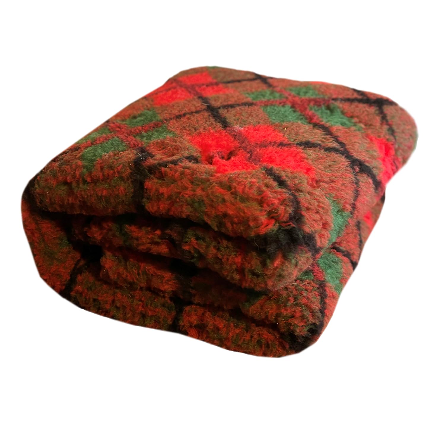 Profleece Premium Multi-colour Vet Bedding Quick Drying & Washable Fleece Bedding for Puppys & Dogs - Dog Bed Ideal for Whelping - Tartan 180 x 75cm