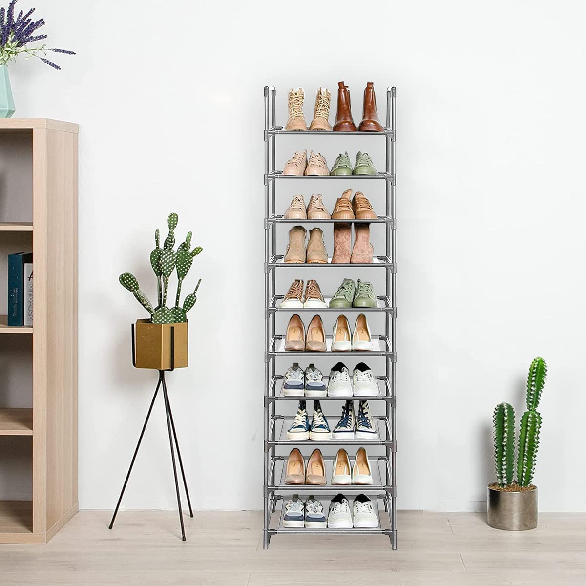 ⭐️特大SALE⭐️シューズラック 靴箱 下駄箱 10段 50足 大容量 スリム