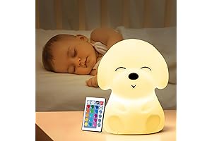 Cute Dog Night Light for Kids Room with Remote Control
