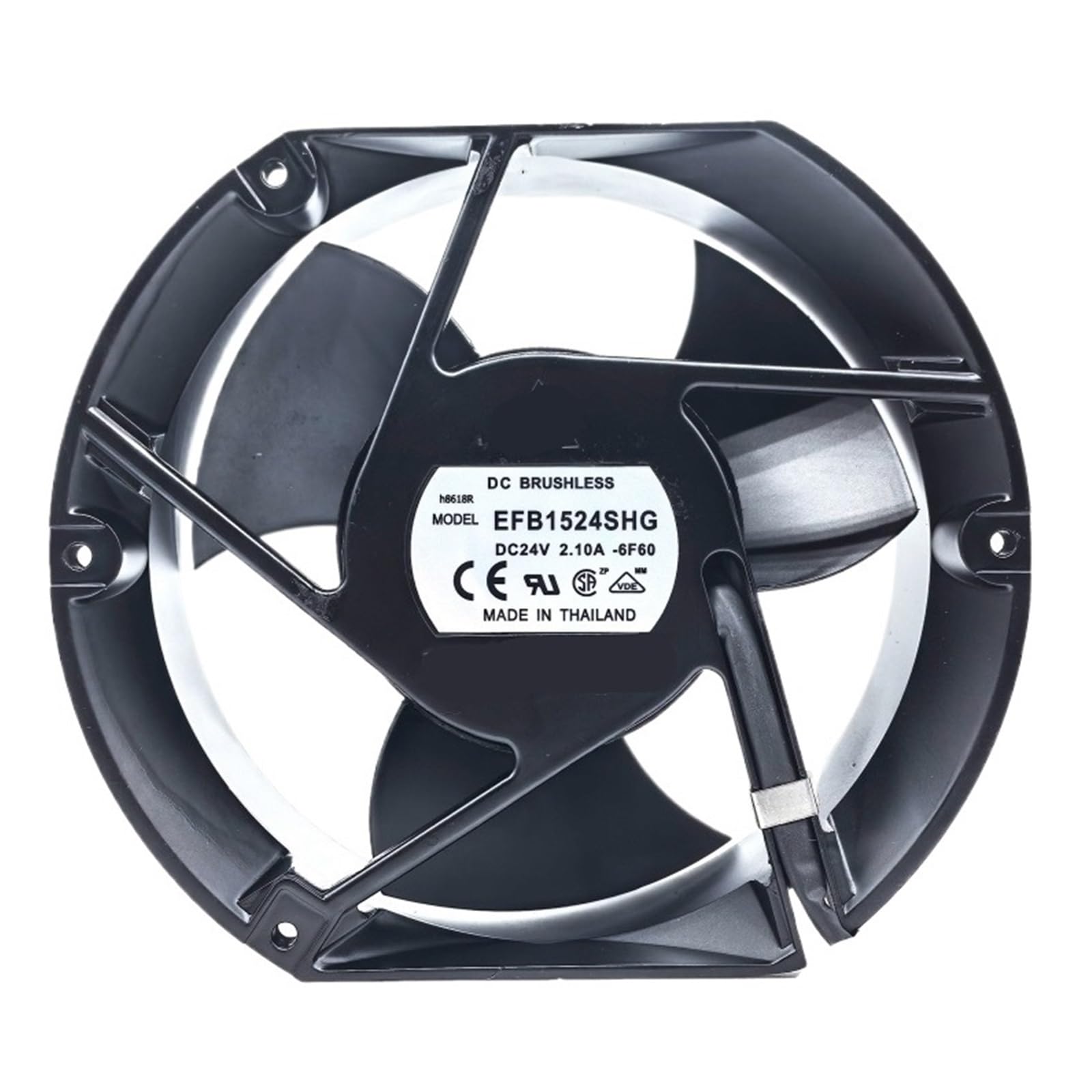 PEQYUACTE EFB1524SHG Cooling Fan 24VDC 2.10A 172x150x50.8mm 2-Wire/3-Wire ACS510/550 Frequency Converter Cooling Fan(EFB1524SHG 2-Wire)