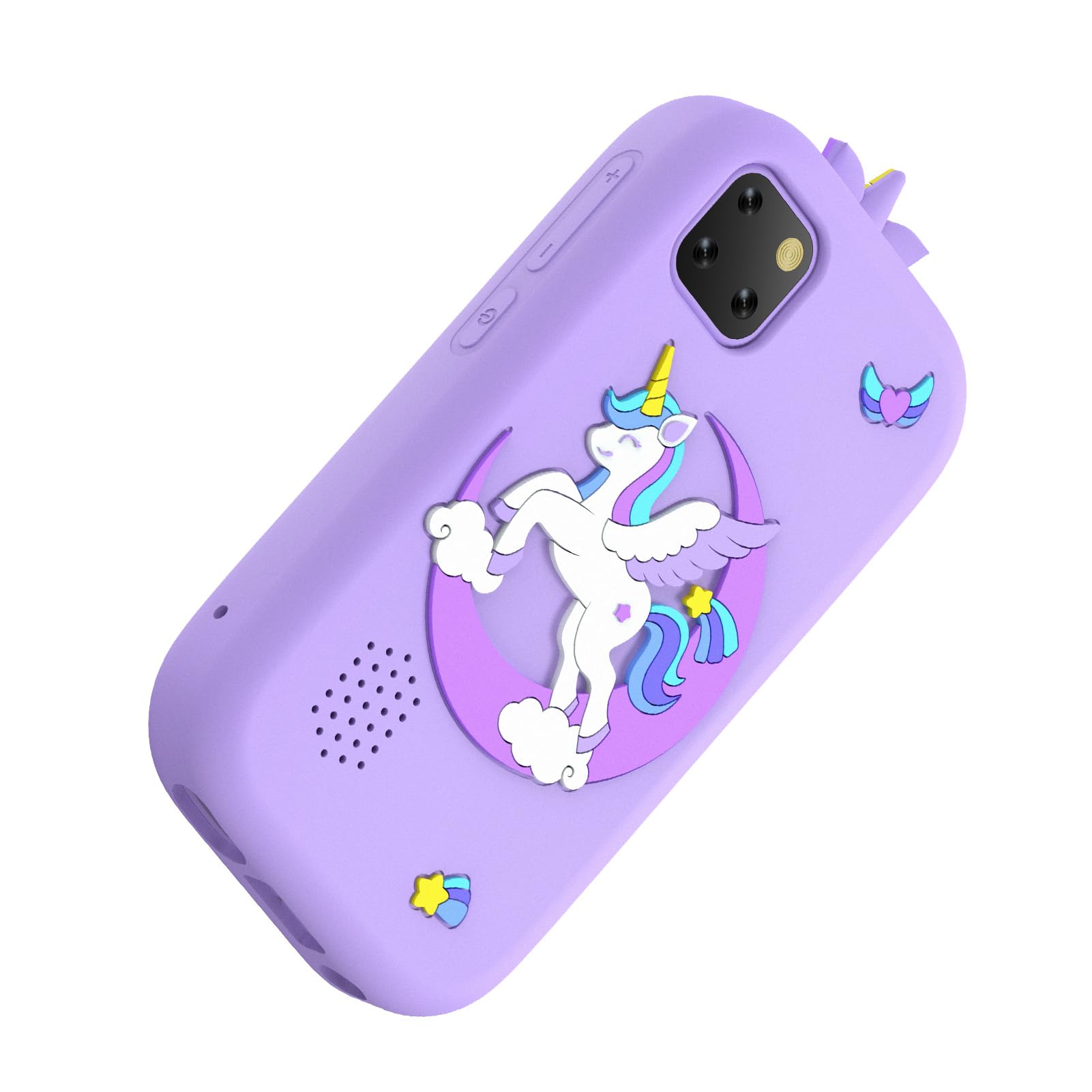 Goshyda Smartphone per Bambini con Fotocamera Touchscreen da 2,8 Pollici, Lettore MP3/MP4 per Ragazze e Ragazzi, Memoria da 32 GB, Giochi Educativi, Regalo di Compleanno (PURPLE)