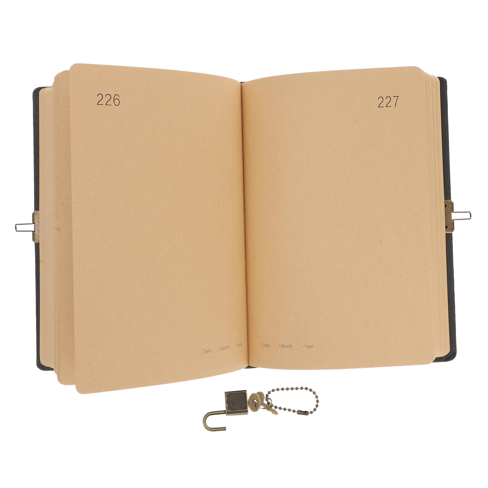 Quaderno Diario Personale con Lucchetto, 365 Giorni, Carta, Portatile, per Scrittura Creativa e Ufficio, per Studenti e Insegnanti Stile Casuale