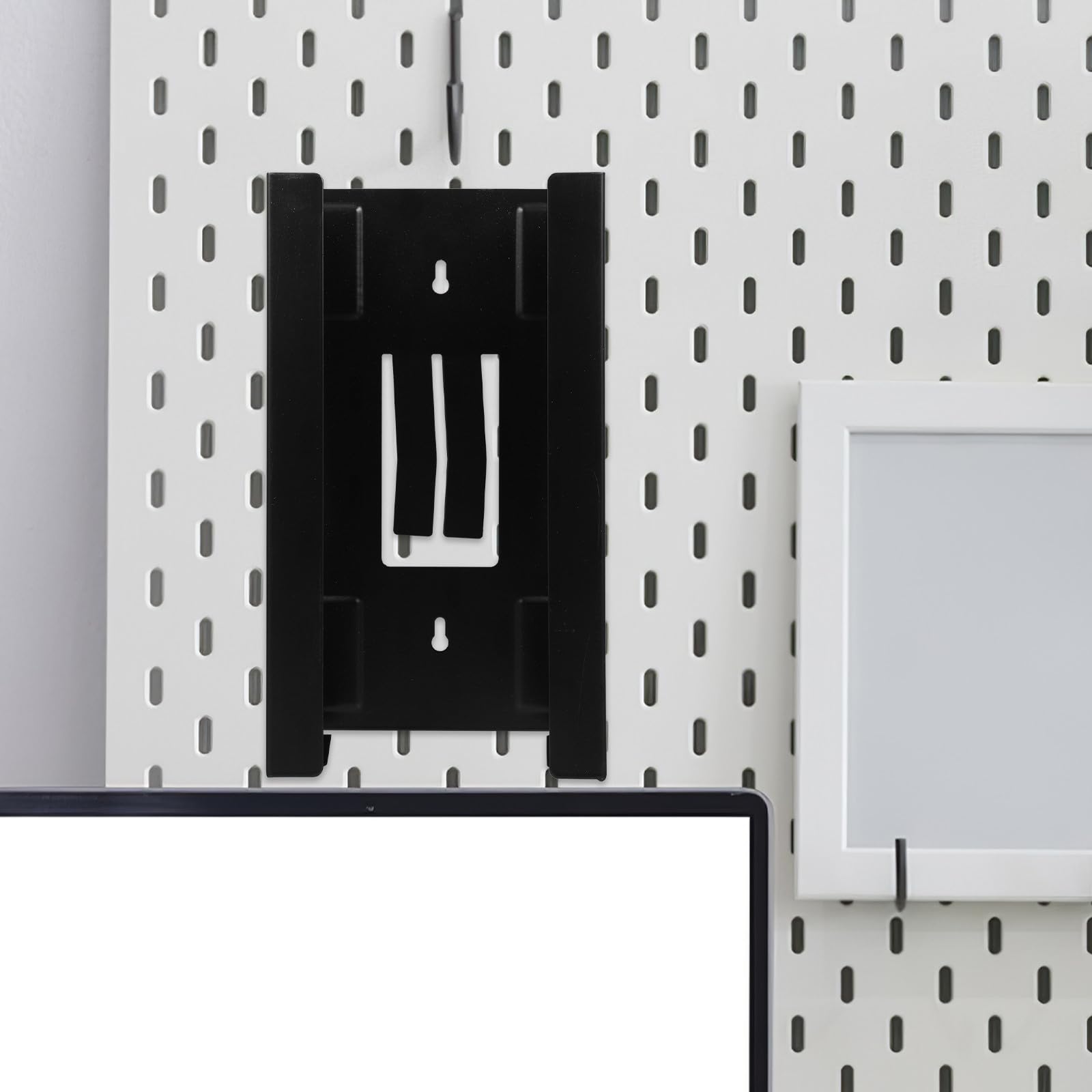 OSALADI Dispensador de Guantes Magnético Negro, Soporte Versátil para Caja Magnética y Accesorios de Herramientas, Montaje en Pared para Garaje, Cocina y Taller, Organizador Compacto