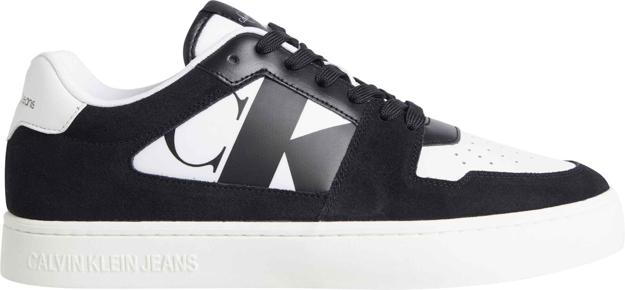 Calvin Klein Uomo Sneakers con Suola Preformata Classic Heritage Scarpe 43 EU Nero Black Bright White
