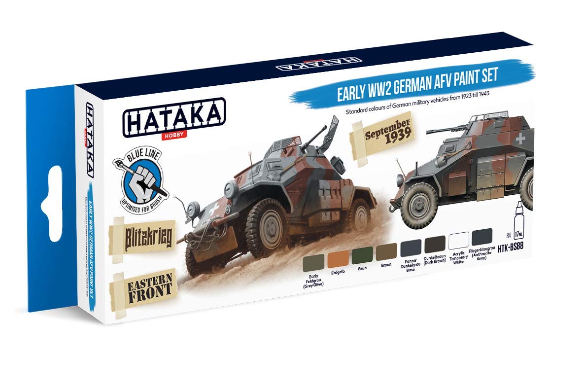 Hataka Hobby Blue Htk-Bs88 Early Ww2 German Afv Paint Set