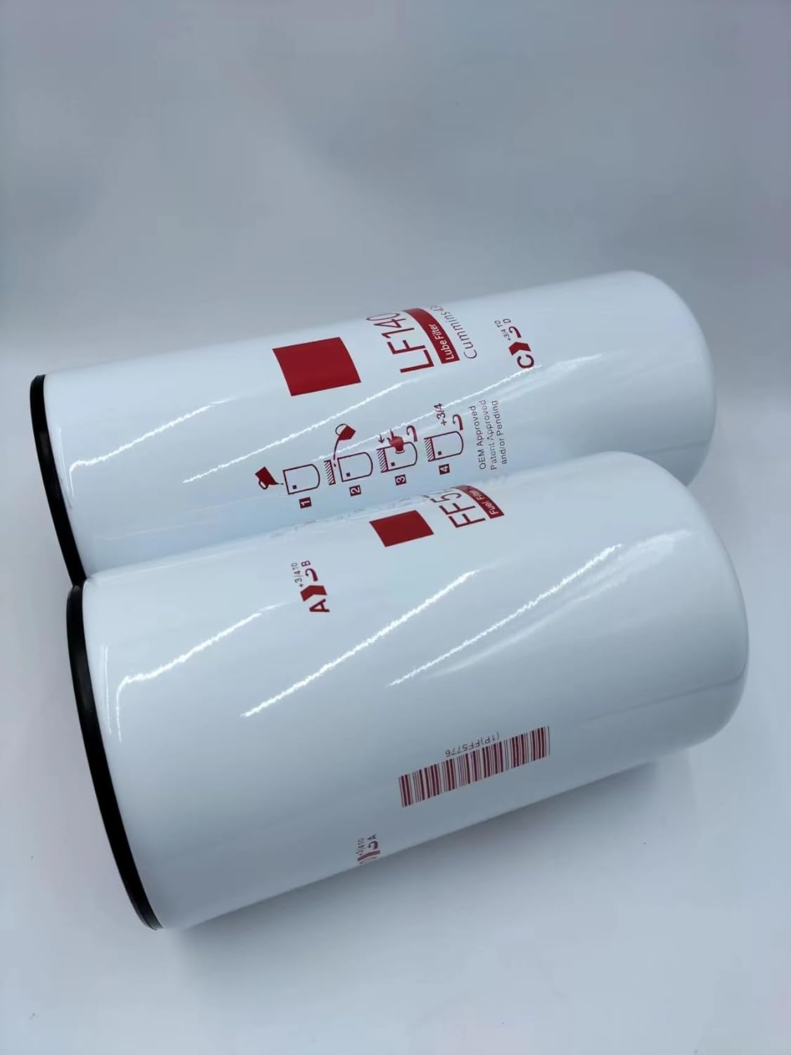 Kel'thuzad LF14000NN Lube Filter FF5776 Fuel Filter Kit Compatible with Cummins ISX X15 X12 QSX11.9L Engines,Fits Kenworth Peterbilt Trucks