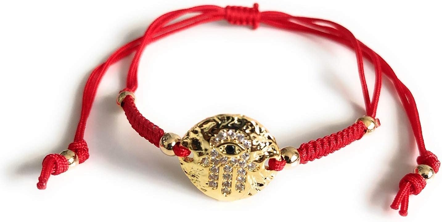 Hamsa Hand Evil Eye Red String Bracelet for Women Kabbalah Jewelry