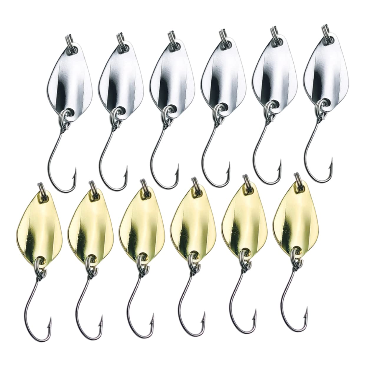 BESPORTBLE 5 Set Di Ami Da Pesca Pratici Per La Pesca in Acqua Dolce Ami Affondanti Creativi Esche Finte Per Persici 16 Pezzi * 5