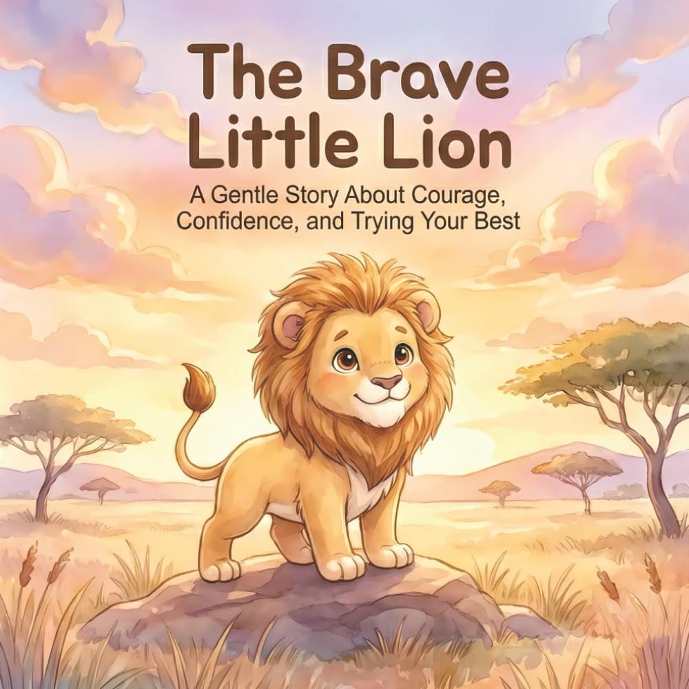 The Brave Little Lion: A Gentle Story About Courage, Confidence, and Trying Your Best (Little Brave Hearts)