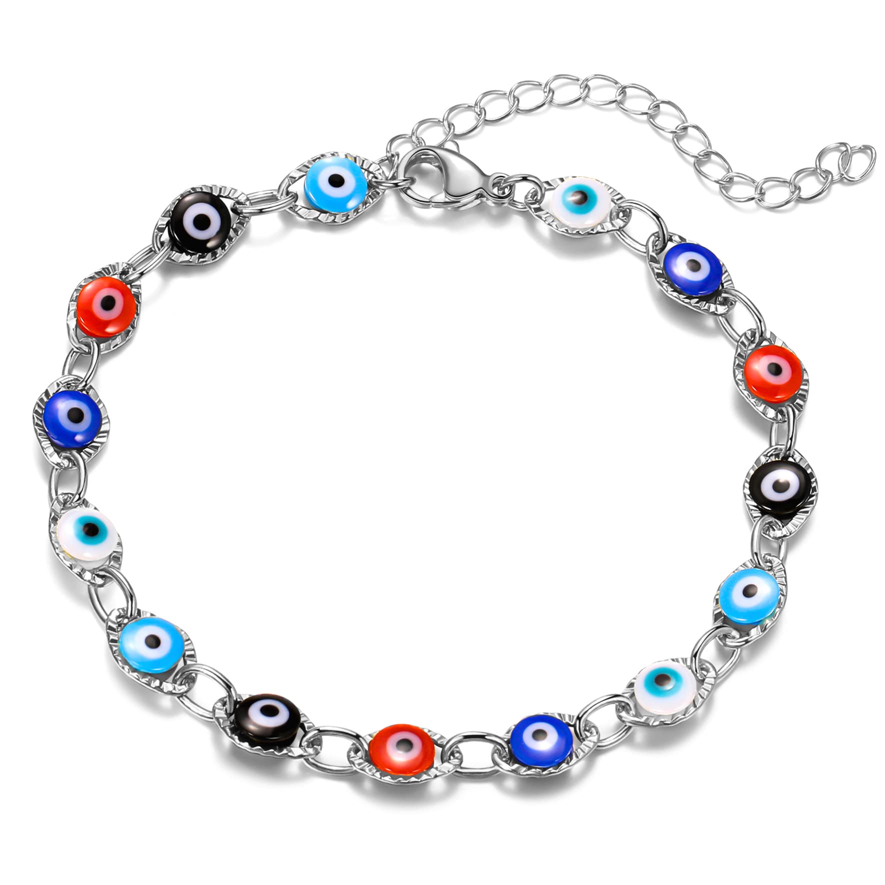 Dainty Gold Bracelets for Women Trendy Evil Eye Bracelets Hand Chain Bracelet Turkish Lucky Hand Jewelry Gifts