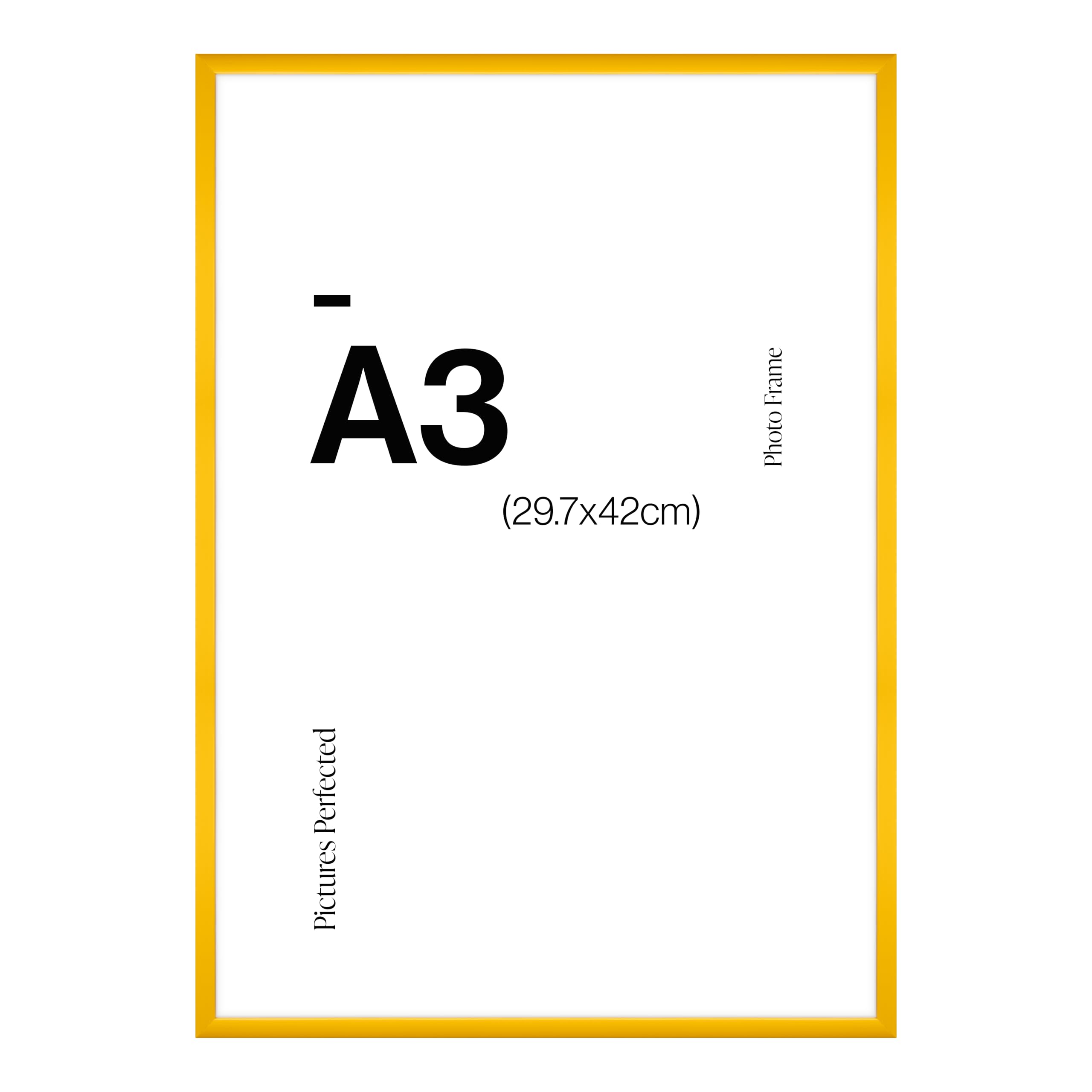 Modern Yellow A3 Photo Frame for A3 (29.7 x 42cm) Photos or Pictures