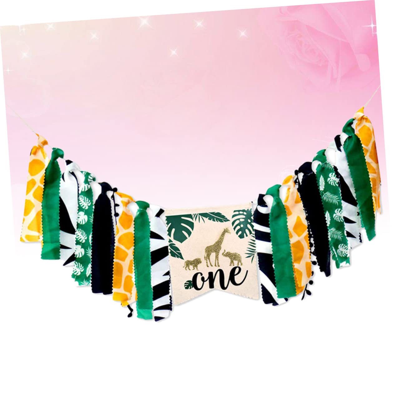 TOYANDONA 3kawałki Jungle Animal Themed Birthday Party Banner Kolorowy Flaga Do Udekorowania Krzeseł Przyjęcia Dla Wesoła Dekoracja Urodziny Girlandy Imprezę