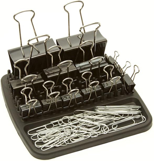 Clipster, the First Binder Clip and Paper Clip Desktop Office Organizer
