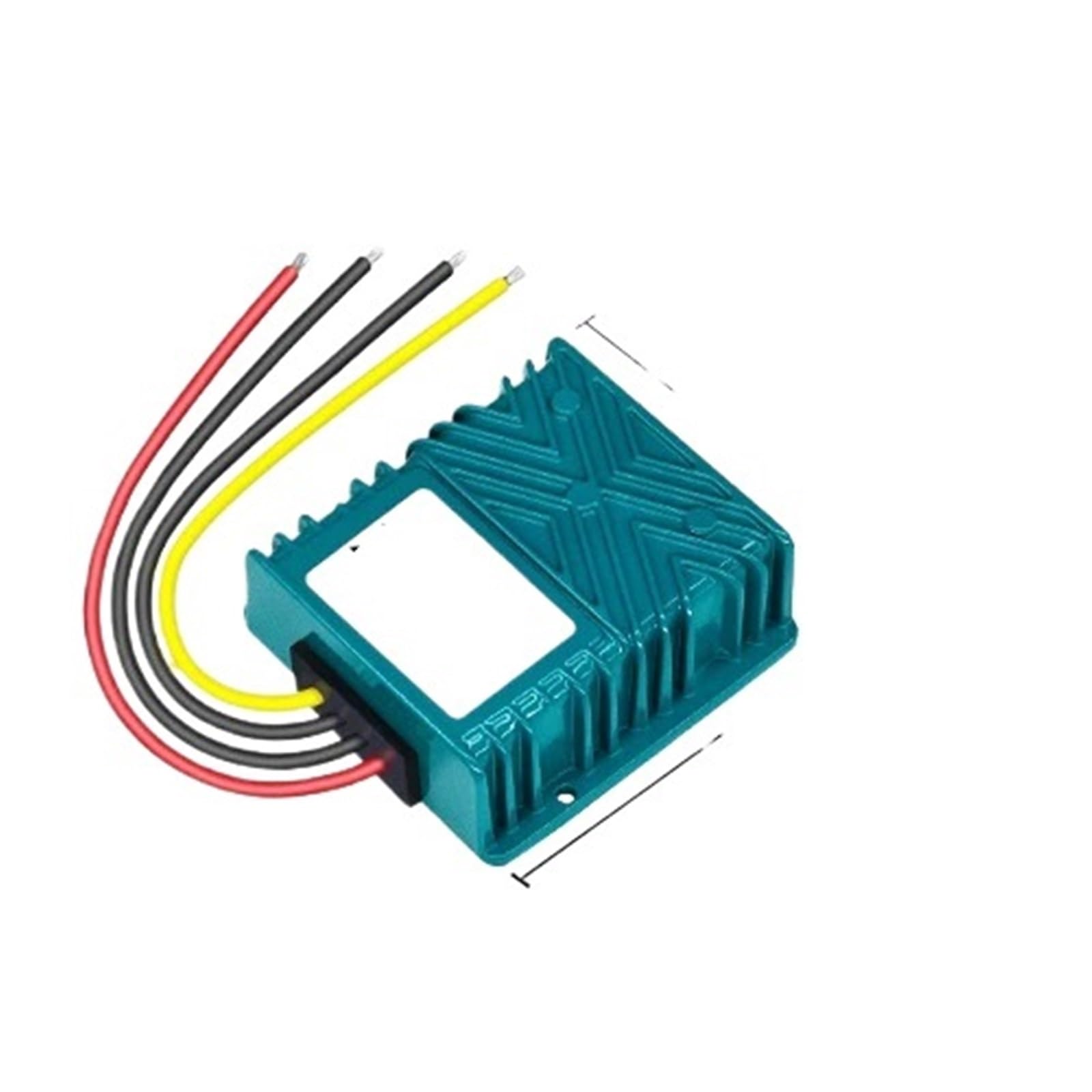 XLIIDKMQX DC to DC Converter 9-36V 12V 24V to DC 13.8V 20A Aluminum Blue L Boost Buck Voltage Regulator Power Supply