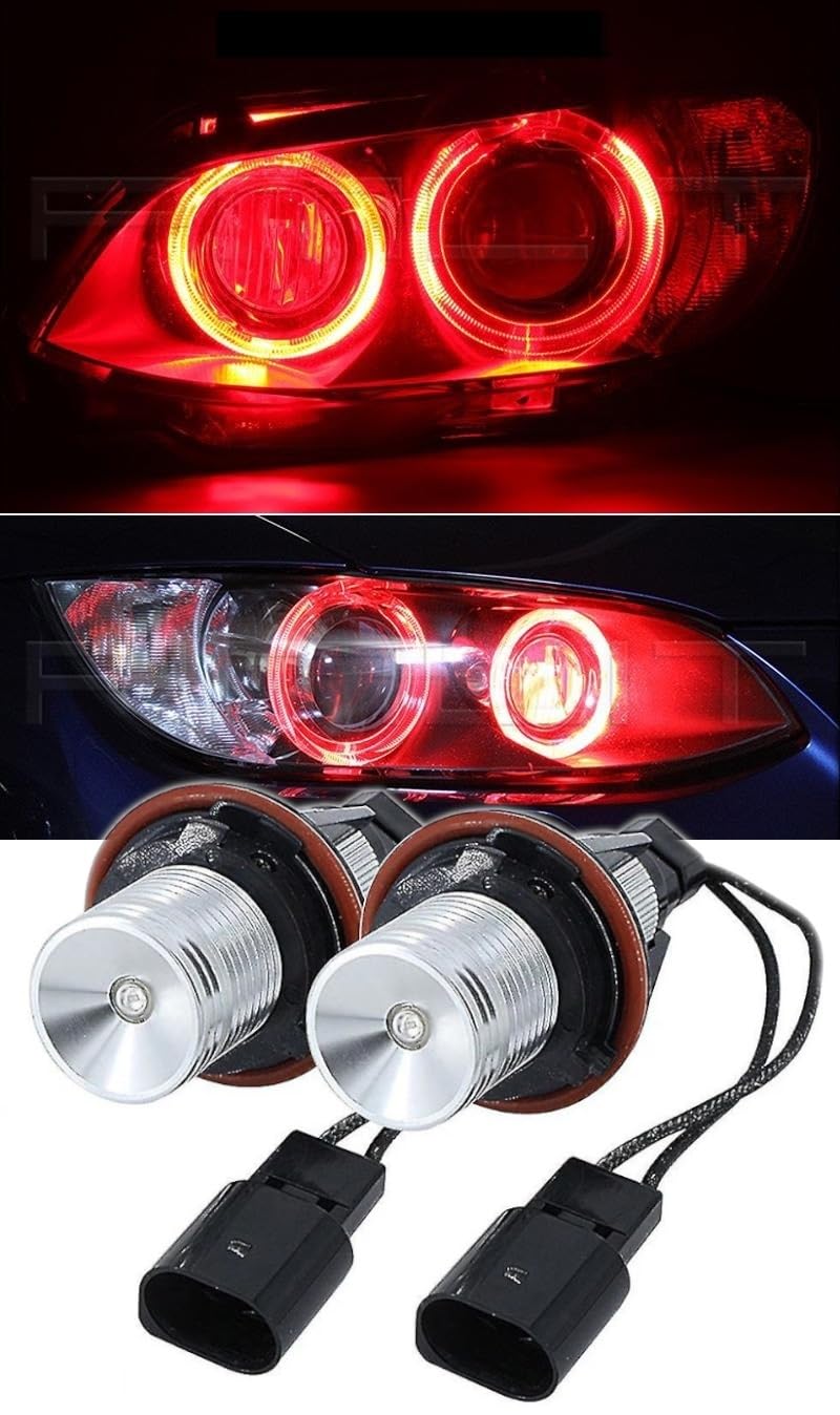 Lot De 2 Ampoules Angel Eye LED Pour BMW - Compatible E39 E60 E65 E83 E53 - 63126929309 63126916097