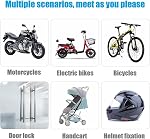 Bike Lock, 5 Digit Combination Bike Cable Lock,4ft Resettable Bicycle Lock | 5-digit combination, keyless operation, waterproof , easy to install. Perfect for bicycles, electric bikes and scooters.