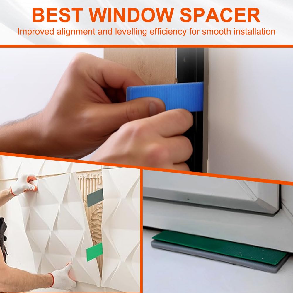 Plastic Glazing Packers, 28mm x 100mm Colourful Spacers Window Packers - Image 4