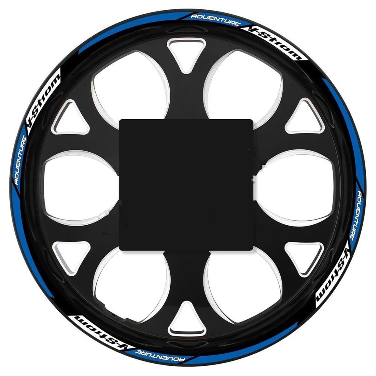Reflective Wheel Sticker Rim Decal Stripe Tape 19″17″ for Suzuki Vstrom V-Strom DL 650 Dl1000 1050 XT 250 SX Decorative(Blu)
