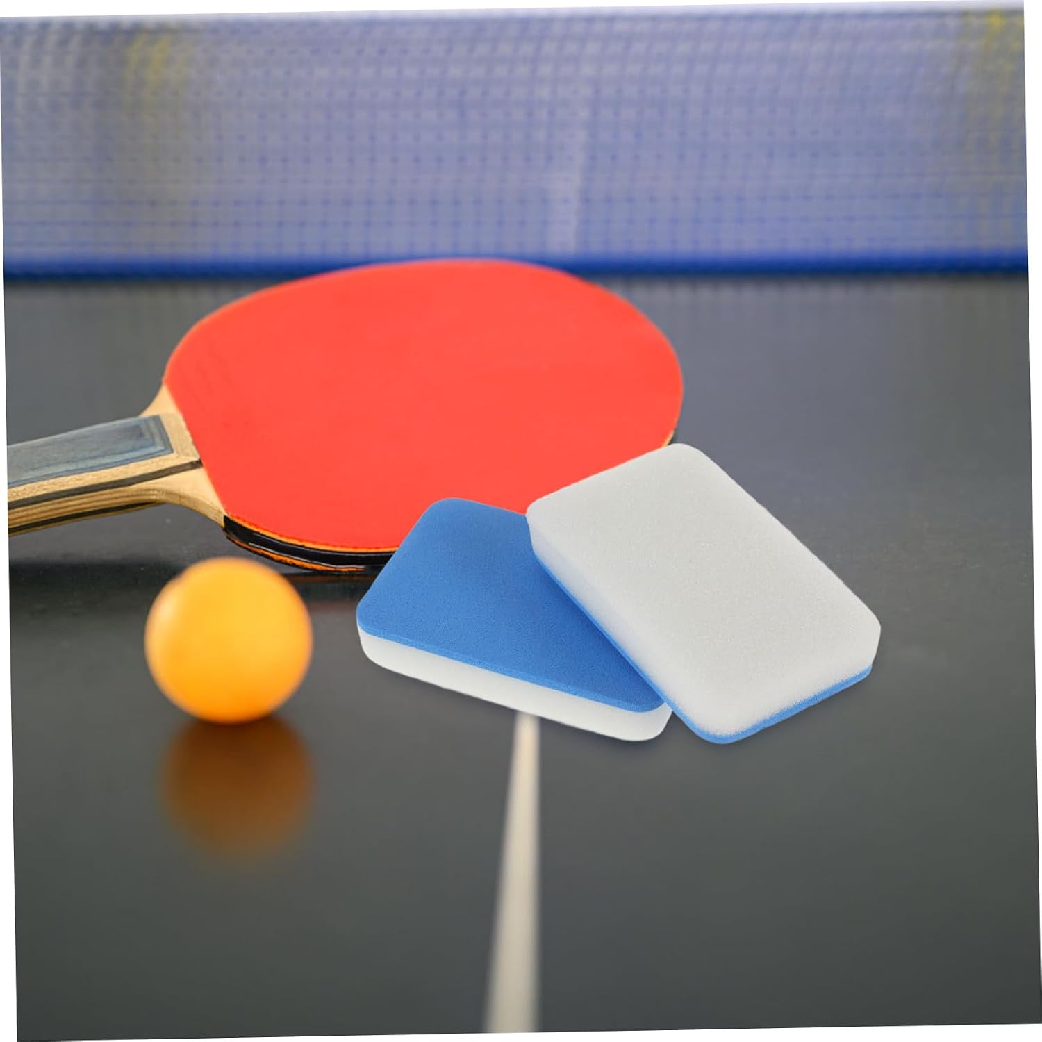 Milisten 2pcs Table Tennis Paddle Cleaner Sponge with EVA Reusable Brush image 4